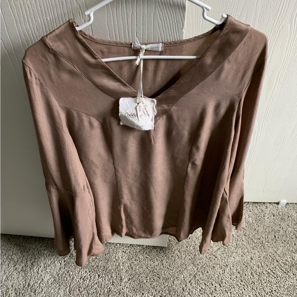 Brown blouse
